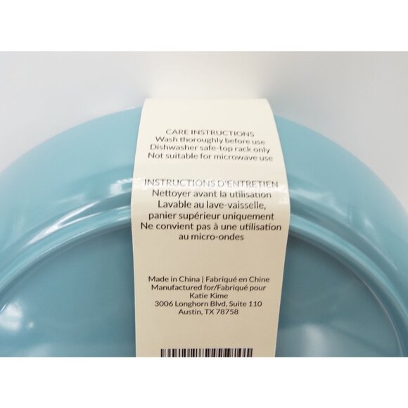 Katie Kime Blue Mums the Word Floral Melamine Plates Set of 4 NWT - Picture 4 of 5